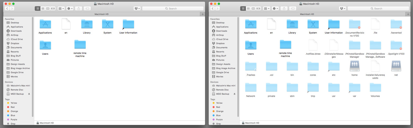 utility folder for mac os x